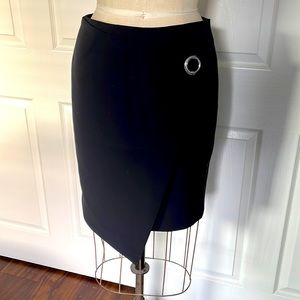 Calvin Klein Faux wrap pencil skirt